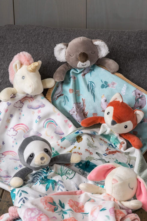 Mary Meyer Little Knottie Lovey Security Blanket, 10 x 10-Inches, Sloth Design