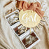 Double Sided Sun Gender Reveal Sign, Boho Sun Baby Boy or Girl Pregnancy Birth Announcement Wooden Sign, It's A Boy