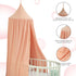 Cotton Kids Bed Canopy, Nursery Room Baby Crib Hanging Curtain Mosquito Net Hideaway Bedding Children Reading Nook