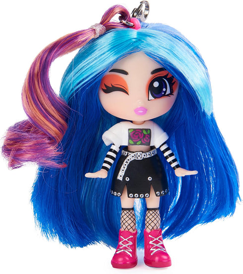 Luscious Locks Frank E-Girl Collectible Doll with Removable Hair Extension and Accessories, 3.5-inch Kids Toys
