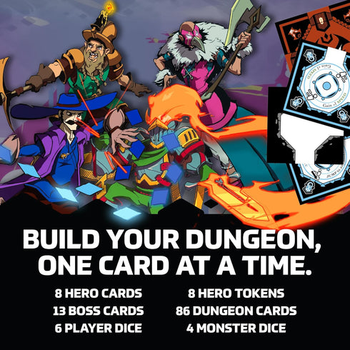 14 Shuffle Dungeons Board Game Solo and Co-op Dungeon Crawler for Players