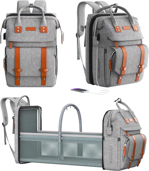 RECALLA Diaper Bag Backpack with Changing Station, Large Diaper Bag, Multifunctional Diaper Bag,
