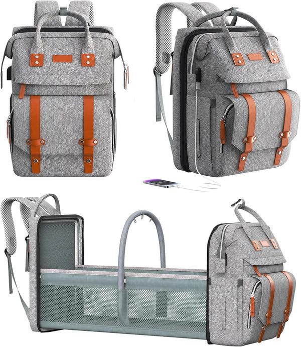 RECALLA Diaper Bag Backpack with Changing Station, Large Diaper Bag, Multifunctional Diaper Bag,