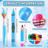 12 Set 12 Pcs Inflatable Crayons Balloons Giant Crayons Jumbo Pencils Large Paint Brush Hanging Classroom Decor for Art