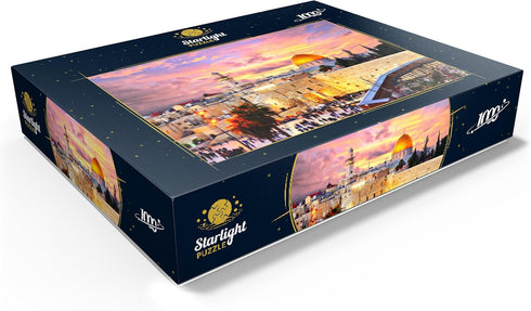 MyPuzzle Skyline of The Old City at The Western Wall - Premium 1000 Piece Jigsaw Puzzle for Adults
