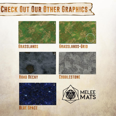 Battle Game Mat for DND | 48" x 72" Wargaming Tabletop Map | Vinyl Gaming Frontline Terrain