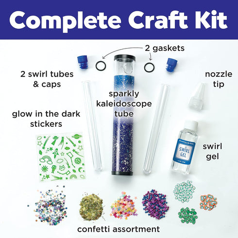 6+) Creativity for Kids Magic Swirl Kaleidoscope Kit - Make Your Own Kaleidoscope for Kids, STEM Toys (Ages