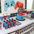 1 PCS Video Game Happy 8th Birthday Cake Topper, Glitter Cake Pick for Happy 8th Birthday Party Supplies Green