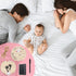 Thyle Baby Announcement Wooden Name Sign for Hospital Birth Double Sided Newborn Welcome Sign with Marker Pen and Ink