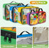 Toy Storage Bags for Lego Bricks, 5 Pcs Travel Organizers for Kids Building Blocks, Toy Car, Puzzles with Mesh Pocket