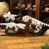 AibangBuildzy 3 1 447PCS 8-12 in Dinosaur Skeleton Building Blocks, T REX, Triceratops & Mosasaurus Fossils Building
