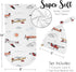 Set Set Sweet Jojo Designs Vintage Airplane Boy Baby Cocoon Swaddle and Beanie Newborn Jersey Infant Wearable Blanket