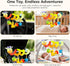 0-6-12 Carseat Toys Hanging for Babies Months, Crib Toy Hanging Plush Spiral Car Seat Toy, with Rattle, Teether