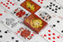 Bicycle Red Dragon Gold Foil Premium Playing Cards, 1 Deck