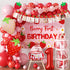 Gertaryo Berry Baby Girl 1st Birthday Decor, Strawberry First Birthday Decorations for Girls