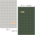 iLAND Dollhouse Flooring on 1/12 scale 1/6 scale, Miniature Dollhouse Accessories, 60pcs Double-Sided Dollhouse Floor Tiles (Advanced French Green Floral & Colorful Terrazzo)
