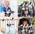 Car Seat Toys - Infant Baby Spiral Activity Hanging Toys for Stroller & Crib with BB Squeaker and Rattles (Bee)