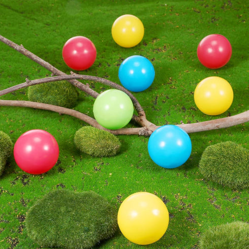 12 Bulldozer 1.75 Inch Civaner Pieces Multi Colored Plastic Replacement Balls Small Popper Toy Balls Soft Crush Proof