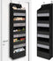 Heavy Duty Over Door Organizer, Large Wall Mount Hanging Storage for Closet and Nursery, Black