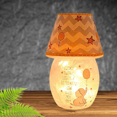 Stony Creek Ske9226sccl 5.50In (1Pc) Moon & Stars Lit Votive W Shade Lighted Glass Accent Twinkle New Baby Gift Nursery