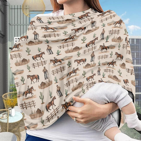 Belidome Soft Nursing Scarf - Lightweight Breastfeeding Cover for Baby Car Seats