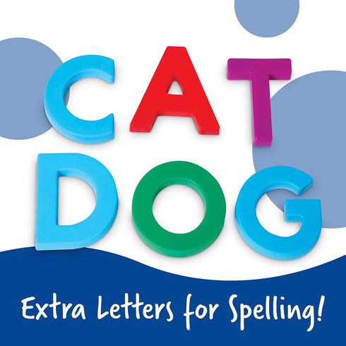 Learning Resources Jumbo Magnetic Uppercase Letters - Magnetic ABC, Alphabet Recognition for Preschoolers, Phonics