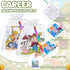 Fullhawl 24 4 4 Inch Career Puzzles x Color Your Own Puzzles Occupation Theme DIY Jigsaw Crafts with Stackable Crayons