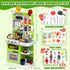 Playset, 36.22'' 1-3 Set 3 4 5 DRAMATION Kids Kitchen Play Kitchen for Toddlers with Steam, Sound & Light, Cooking