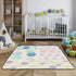GuoChe 50'' 50'' Food Freshness Shapes Abstract Pattern Large Non-Slip Baby Activity Play Mat for Floor One-Piecing