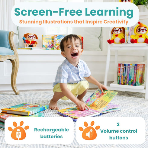 8 1-5, 1-3 GO GO Bible Heroes Stories Songs Sound Book with Songs, Singing Toy, Sound Play for Ages Musical Learning