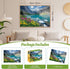 HQXXJW 300 20.5 15 Piece Puzzle for Adults Ice Lake & Wildflower Jigsaw Puzzle Scenic Nature Puzzle for Relaxation