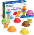 Learning Resources Smart Snacks Rainbow Color Cones - Ice Cream Toy Scoop,