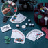 Wettarn Poker Chips Set - 200 Count Rotating Poker Chip Case with 200 Chips & 2 Decks of Playing Cards for Casino