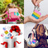 15 Pcs Mini Pop Bubble Fidget Toys for Party Favors, Small Silicone Pop Keychain Bulk for Classroom Prizes & Goodie Bags
