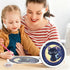 Gemozaic 6-8-12, (8x8inch) Cat Diamond Art Kits for Kids with Round Frame, Black Cat Diamond Art for Kid Ages Animal