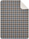 CHUROUSY Brown Plaid Checkered Baby Blanket for Boys Girls Geometric Gingham Nursery Swaddling