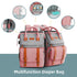 Backpack ISMGN Diaper Bag with Changing Station, Large Diaper Bag, Baby Bag with Changing Station, Pink Diaper Bag