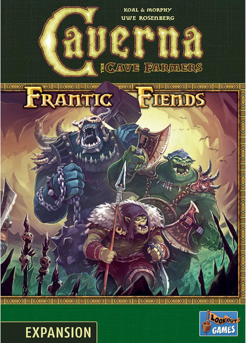 Caverna The Cave Farmers Frantic Fiends Board Game Expansion, Cooperative Farming Strategy Game for Adults
