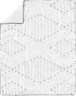 Set 4p Sweet Jojo Designs Black White Boho Stitch Boy Girl Gender Neutral Unisex Baby Crib Bedding Infant Nursery Room