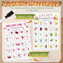 Hoolerry 12 Pcs Scavenger Hunt Game for Kids and Family - 24 Themed Cards with Dry Erase Marker for Outdoor Fun