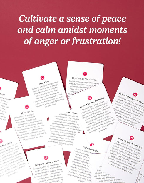 The School of Mindfulness - Coping Skills Series Deck for Depression, Anxiety, Anger Management & Triggers