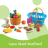 Learning Resources New Sprouts Deluxe Market Set - 32 Pieces Pretend Play Food for Toddlers, Kitchen Toys