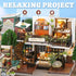 Flever DIY Miniature Dollhouse Kit - Creative Forest Teashop Room with Furniture