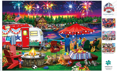 Buffalo Games - Fourth by The Lake - 500 Piece Jigsaw Puzzle