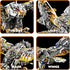 CSNRHG Set 3D Mechanical Eagle Building Block Poseable Model with Articulated Wings & Talons STEM Toy for Kids & Adults