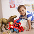 Dinosaur Toys for Kids 3-5, Transforming Dinosaur Car Toy with Light Music for Toddlers 1-5 Years Old Boys and Girls