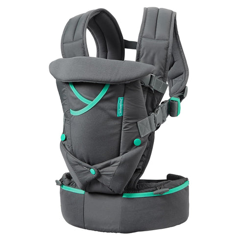Infantino Carry On Active - Ergonomic Multi-Pocket Infant & Toddler Carrier, 8-40 lbs, with Storage