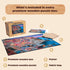 500 14 Buffalo Games - Piece Wooden Jigsaw Puzzle - Cinque Terre - Unique Cut Pieces - Wooden Box - Full Size Poster