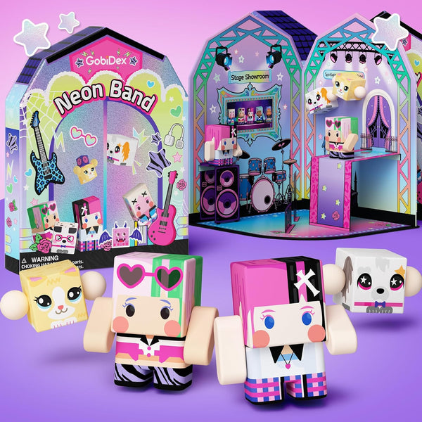 GobiDex Magnetic Doll House Playset for Girls, STEM Toddler Toys with 4