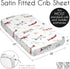 Sweet Jojo Designs Vintage Airplane Boy Baby Satin Fitted Crib Sheet Infant Newborn Nursery Toddler Bed Room Standard